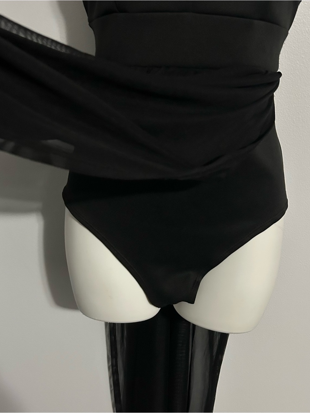 Sheer Skirt Bodysuit Slip Dress Ethereal Edgy Romance Gothic Elegance - Picture 6 of 8
